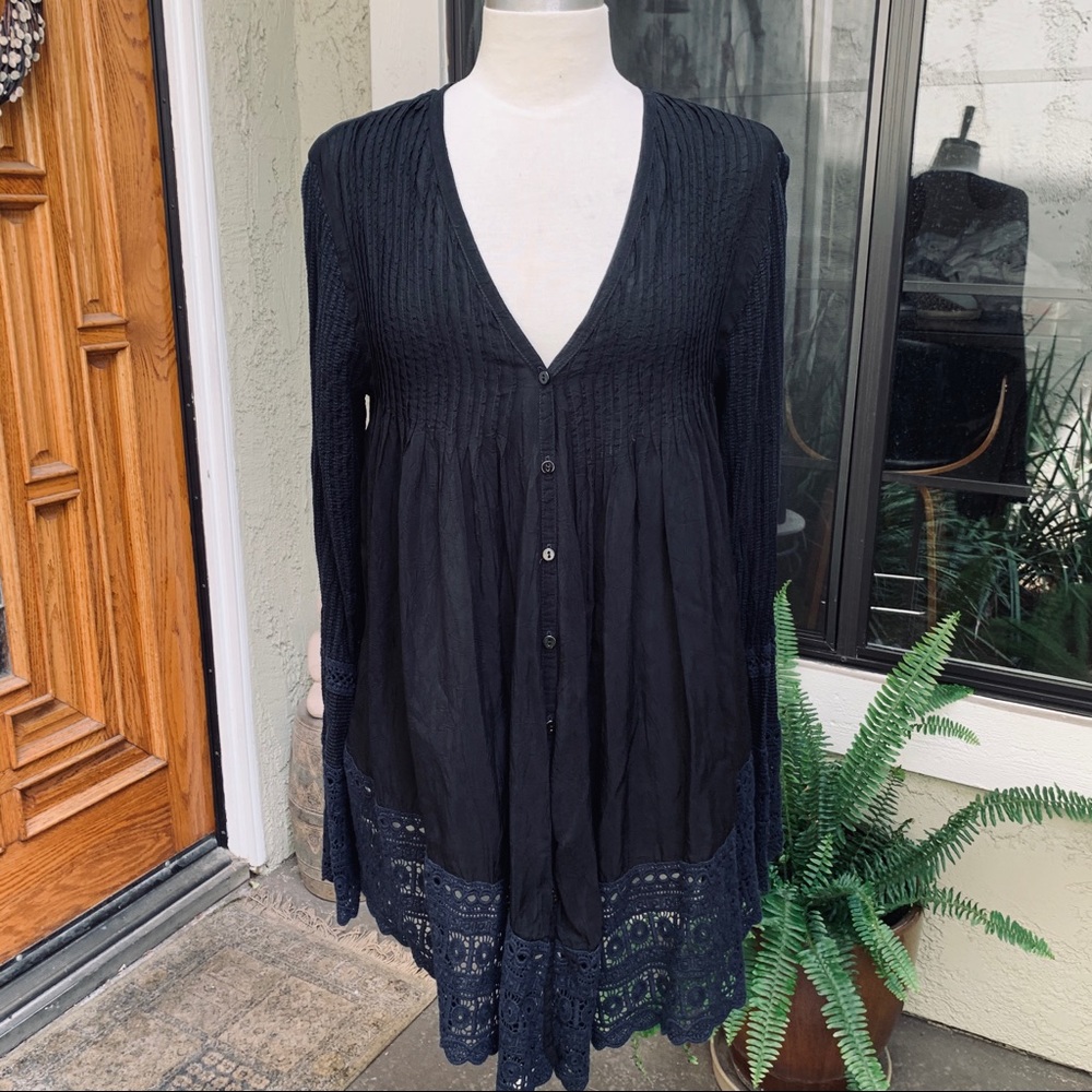 JOHNNY WAS Tunic Button Down Top Women’s Small